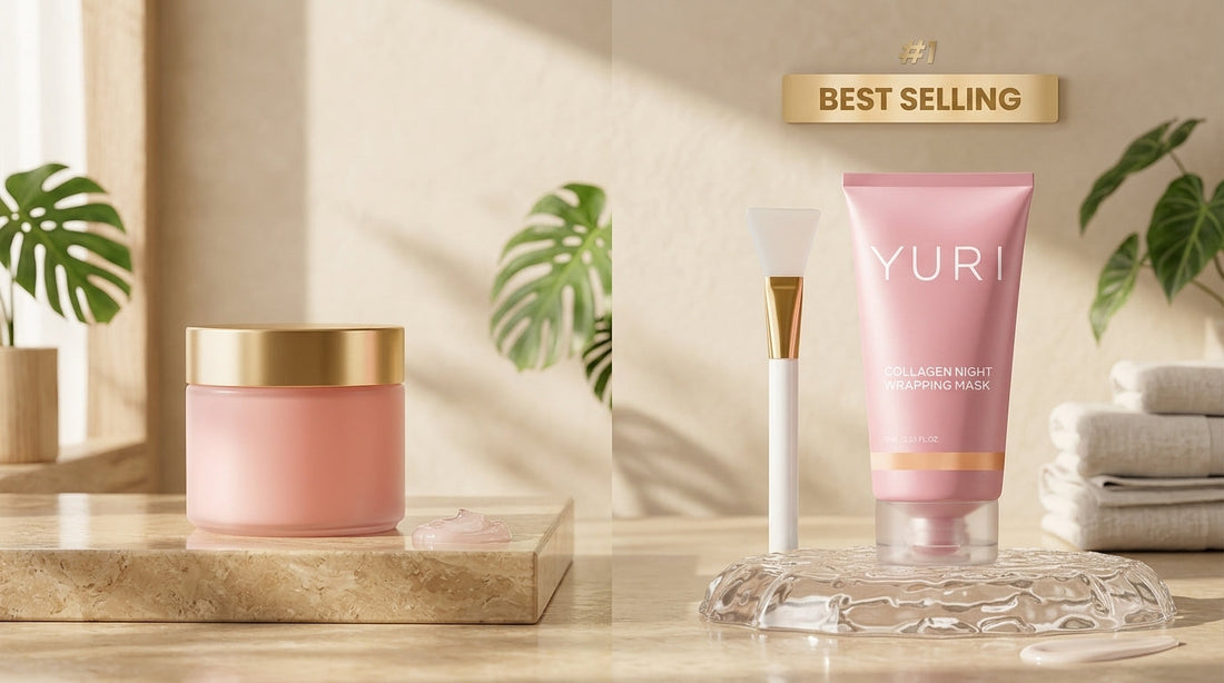 Collagen Jelly Cream with Niacinamide vs Collagen Night Wrapping Mask Comparison
