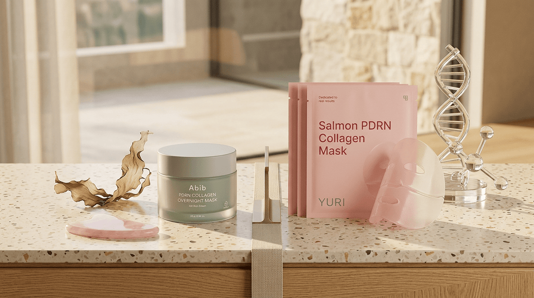 Abib PDRN Collagen Overnight Mask vs YURI Salmon PDRN Comparison