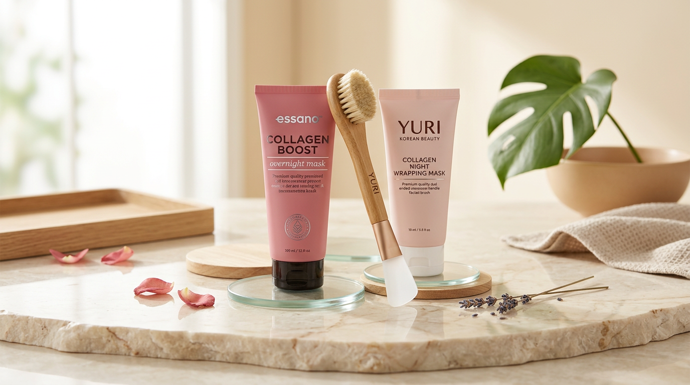 Essano collagen boost overnight mask review: how YURI Beauty compares