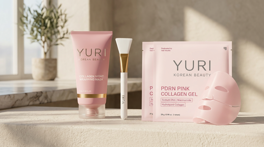 Salmon PDRN vs Collagen Night Wrapping Mask Yuri Korean Beauty Mask Review
