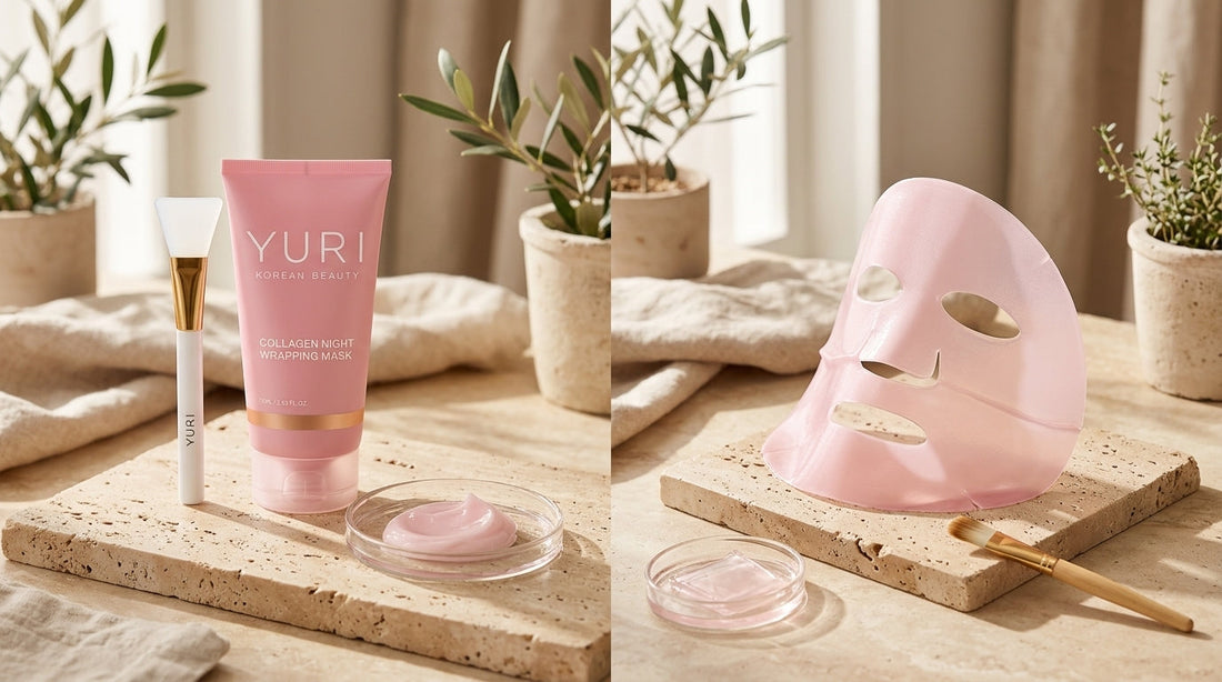 Collagen Night Wrapping Mask vs Salmon Pdrn Collagen Mask