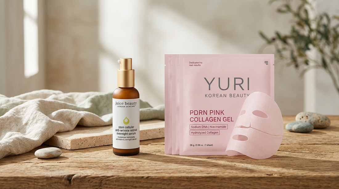 Juice Beauty Stem Cellular Anti-Wrinkle Retinol Overnight Serum vs Collagen Treatments