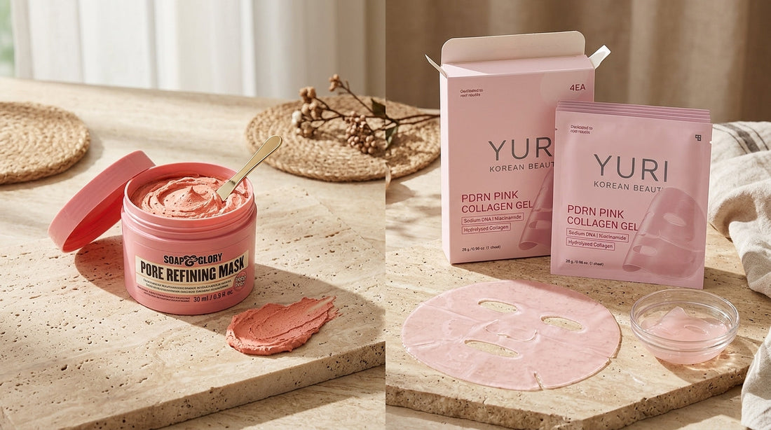 Soap and glory pore refining mask vs Korean sheet masks for pores