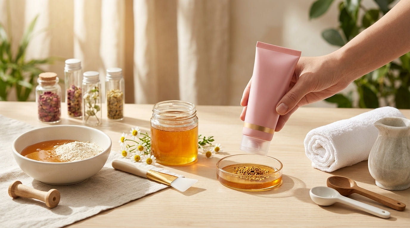 How to Use Honey Natural Skin Care Mask for the Night Wrapping Method