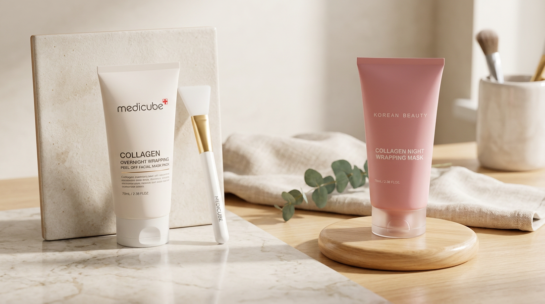 Medicube Collagen Overnight Wrapping Peel Off Facial Mask Pack vs YURI Beauty 2026 Comparison