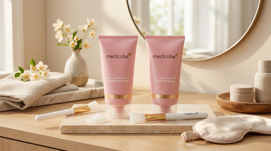 Medicube Collagen Night Wrapping Mask vs YURI Comparison and Review