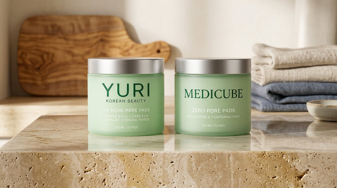 Medicube zero pore pads vs YURI No More Pore Pads Comparison Guide