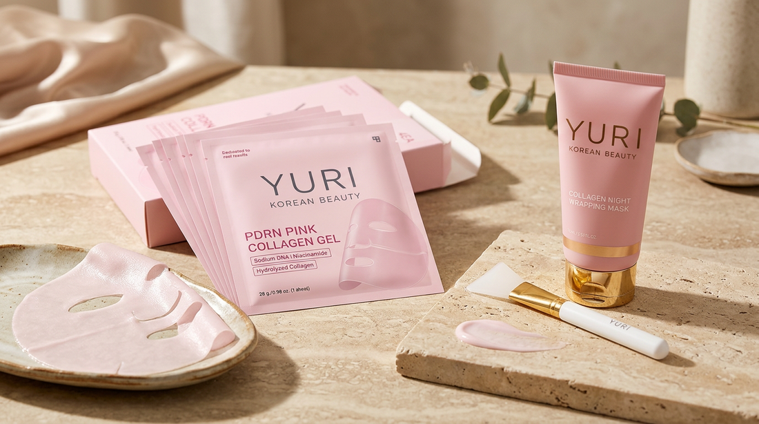 Choosing the YURI Korean Beauty Salmon PDRN Collagen Mask vs Collagen Night Wrapping Mask