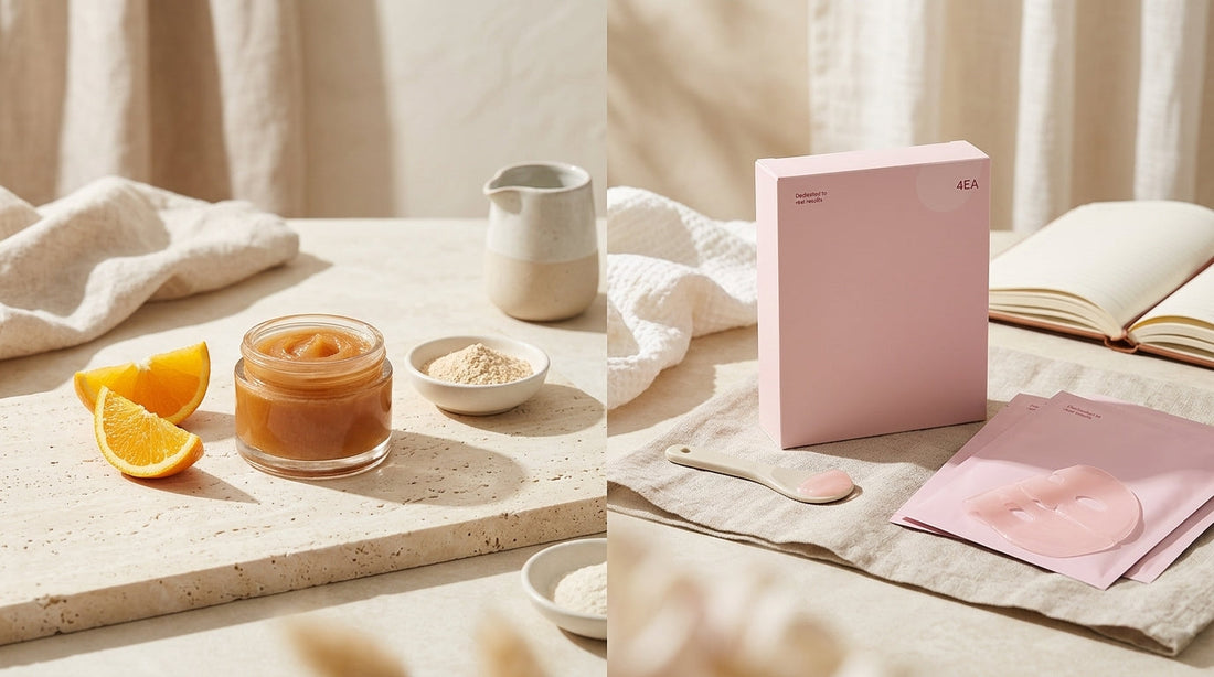 Vitamin C Overnight Glow Revealing Mask vs Salmon PDRN for Brightening