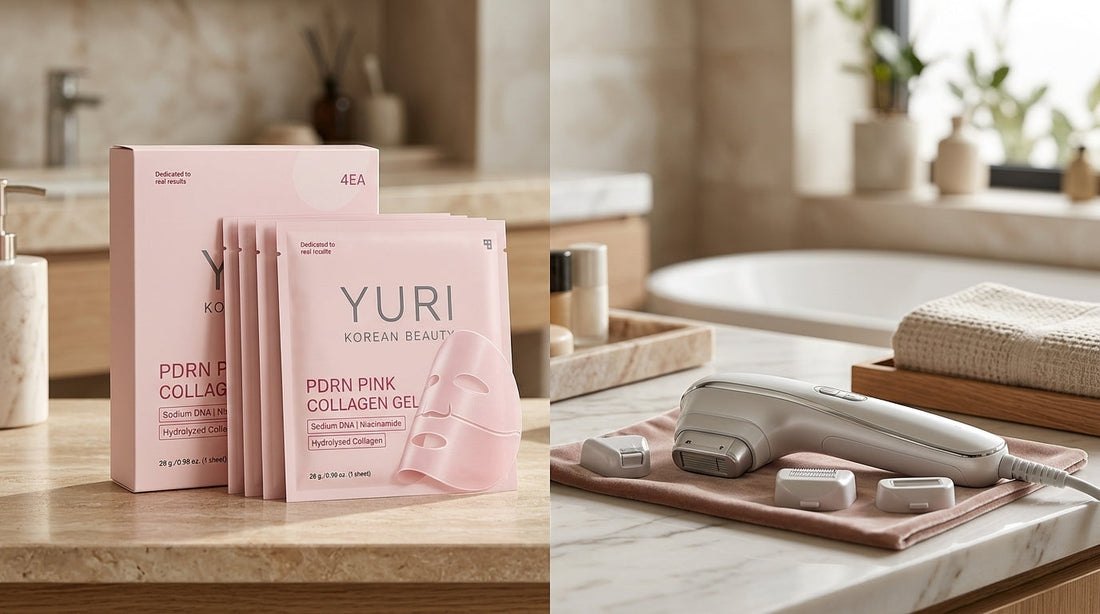 HIFU treatment for sagging skin vs Salmon PDRN Collagen Mask results