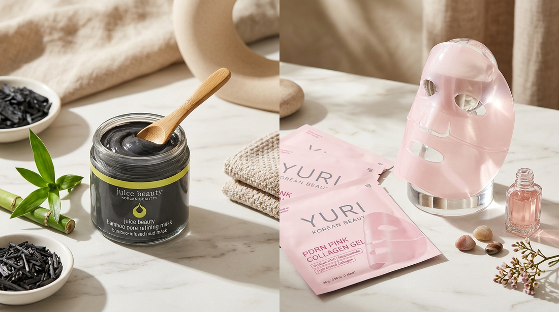 Juice beauty bamboo pore refining mask vs Salmon PDRN treatments for 2026
